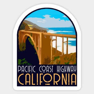 Pacific Coast Highway Decal Sticker